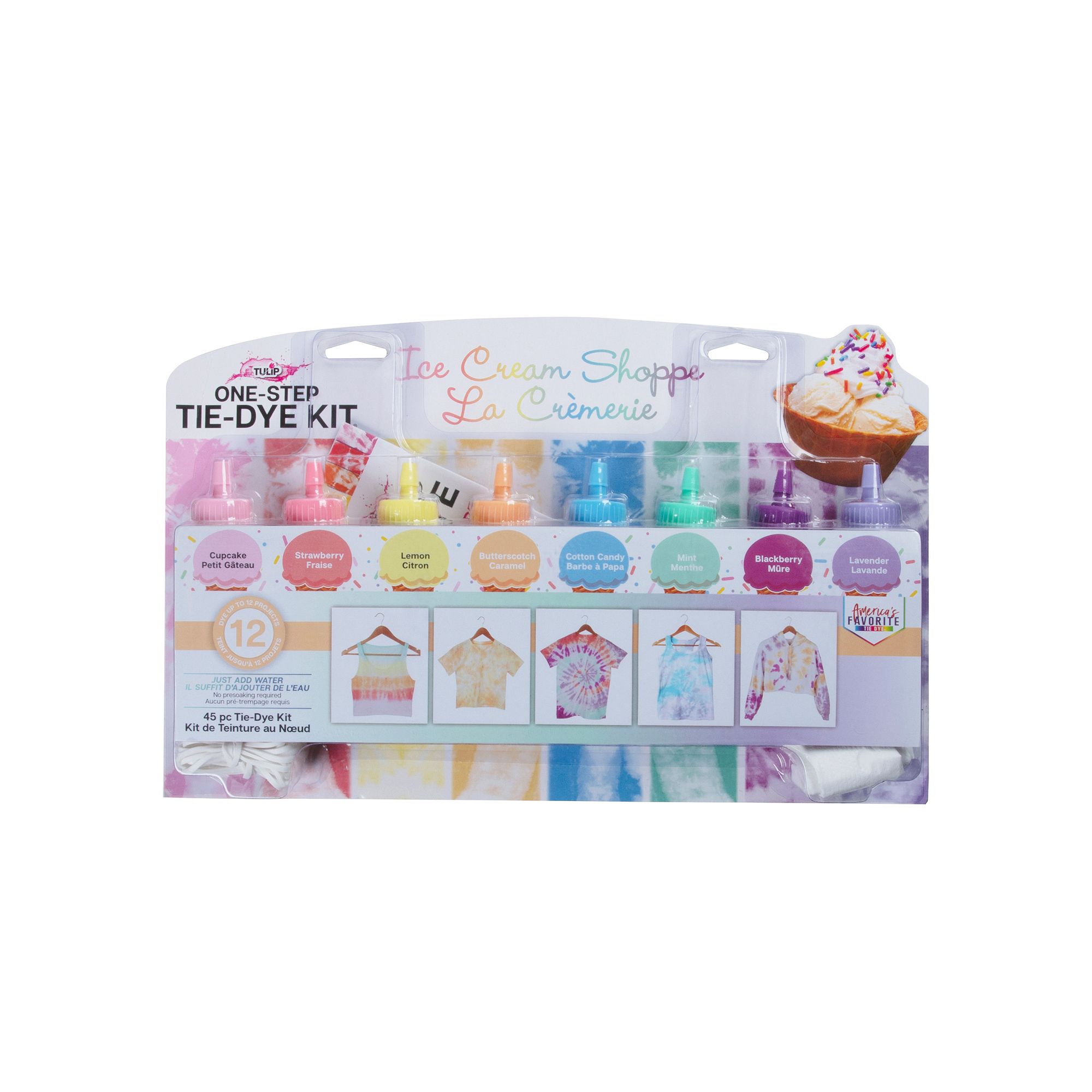 Tulip Ice Cream Shoppe 8 Color Tie-Dye Kit, Multi