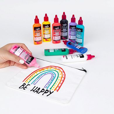 Tulip 10-Pack Dimensional Rainbow Color Fabric Paint Collection