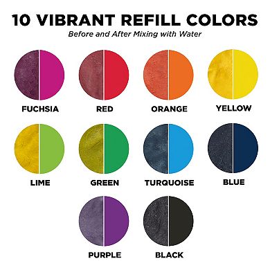 Tulip 30-Pack Tie-Dye Rainbow Refills