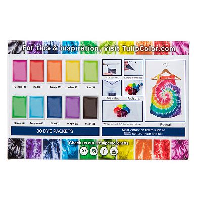 Tulip 30-Pack Tie-Dye Rainbow Refills