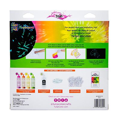 Tulip One-Step Glow-in-the-Dark 20 Piece Tie Dye Kit