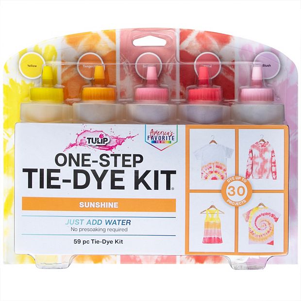 Tulip One-Step 59 Piece Sunshine 5 Color Tie Dye Kit