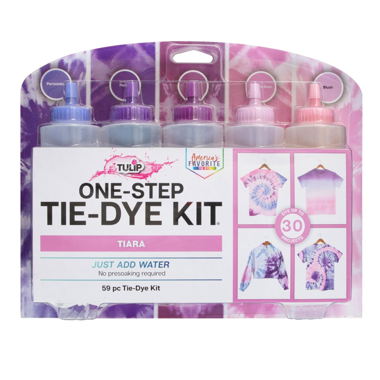 TULIP One Step Fabric Tie Dye Kit Rainbow Neon Carousel Ultimate 5