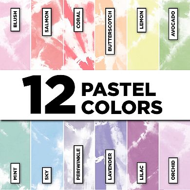 Tulip One-Step 70 Piece Pastel Party Tie-Dye Kit