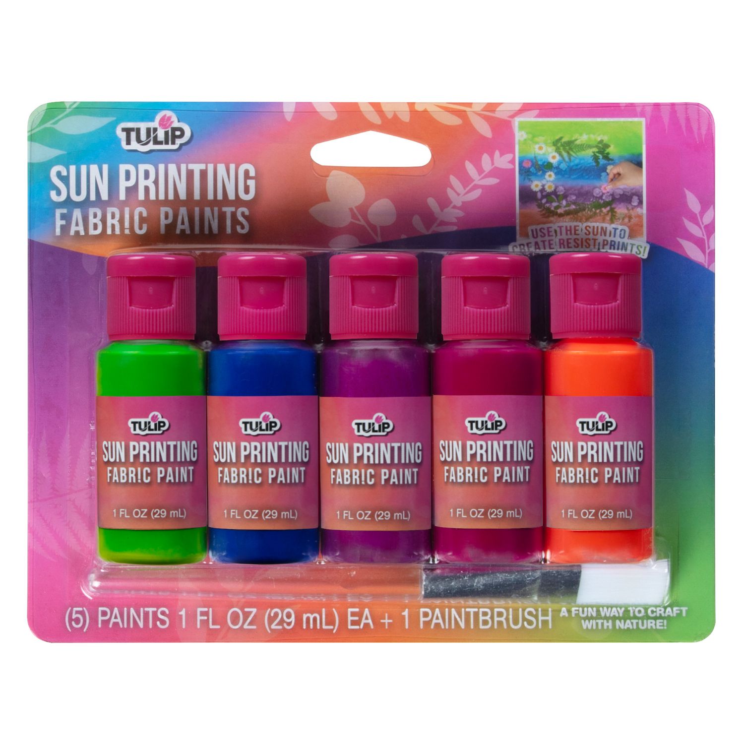 Tulip Brush-On Fabric Paint Rainbow 8 Pack