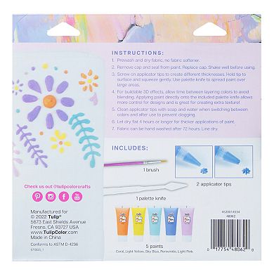 Tulip 5-Pack Fluffy Paint Serene Kit