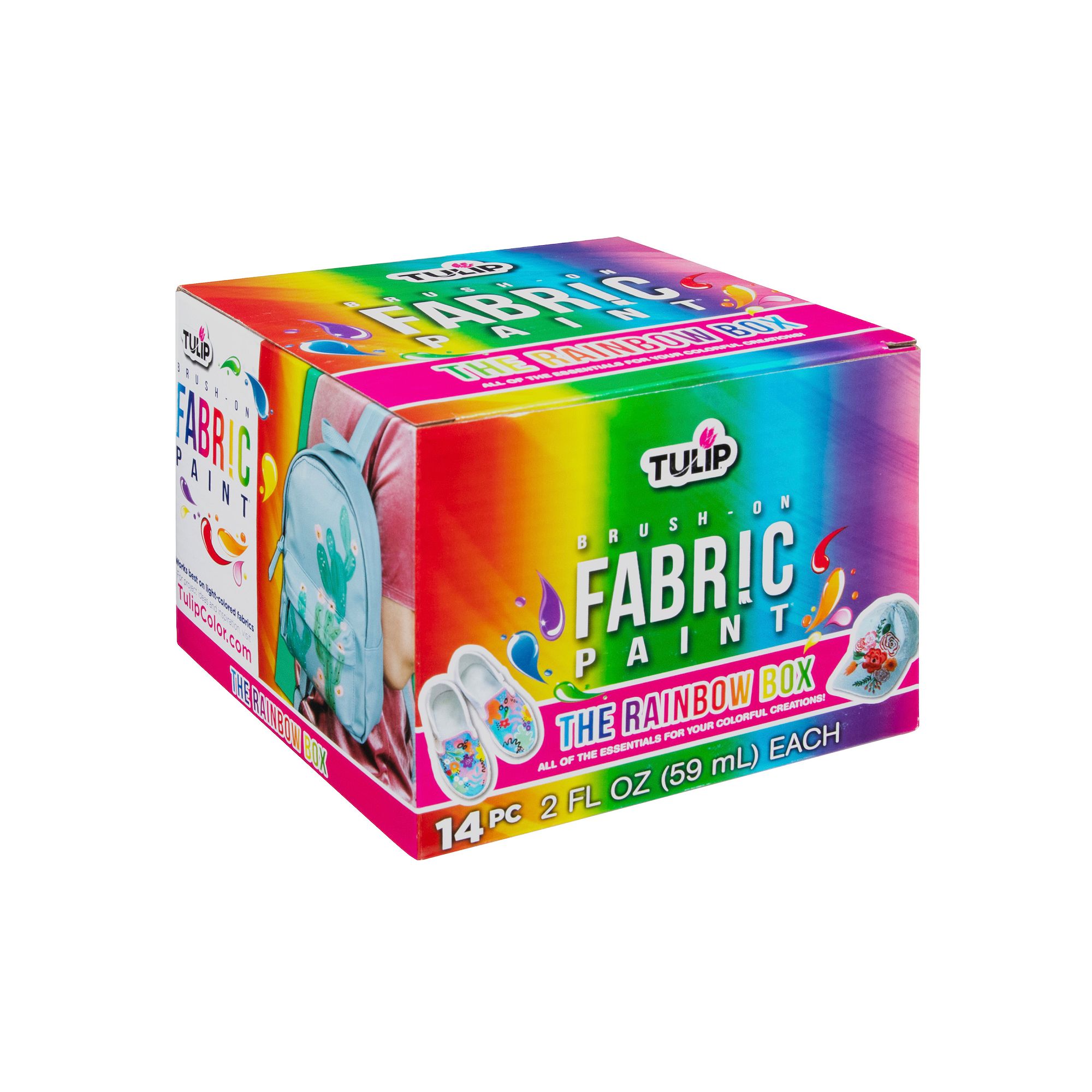 Tulip Rainbow Brush-On Fabric Paint, Multi