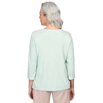 Blue ray Alfred Dunner hummingbird top store