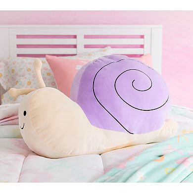 The Big One® Purple Snail Squishy Throw Pillow