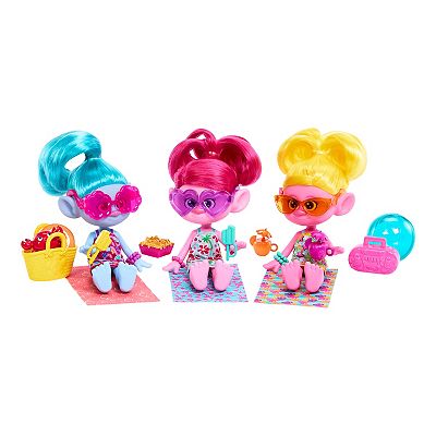 DreamWorks Trolls Band Together Vacay Island 3 Doll Playset