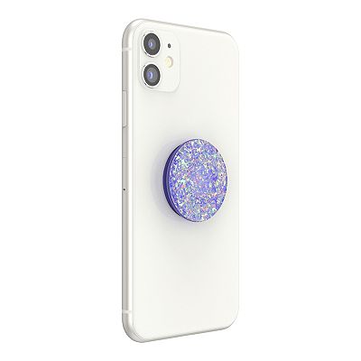 PopSockets Motivo Zebrato Viola Lilla PopGrip: Impugnatura per Telefoni Cellulari e Tablet Intercambiabile