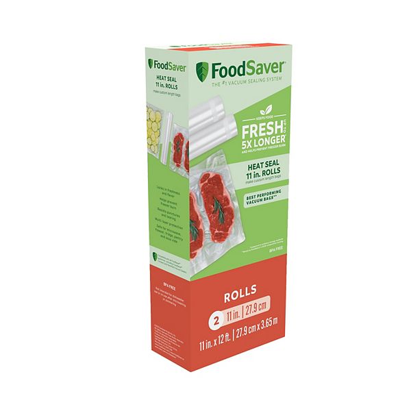 FoodSaver 11" x 12' Vacuum Sealer Roll 2Pack