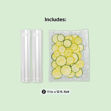 FoodSaver 11" x 12' Vacuum Sealer Roll 2-Pack