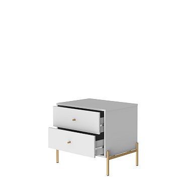 MANHATTAN COMFORT Jasper 2-Drawer Nightstand