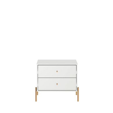 MANHATTAN COMFORT Jasper 2-Drawer Nightstand Set