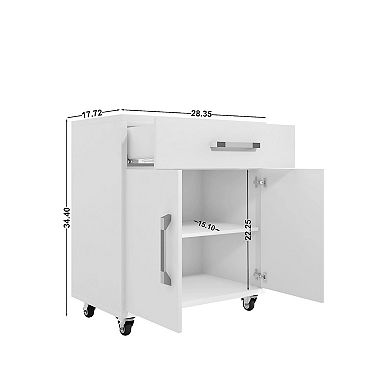 MANHATTAN COMFORT Eiffel Mobile Garage Cabinet
