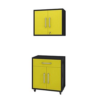 MANHATTAN COMFORT Eiffel 2 pc Garage Storage Set