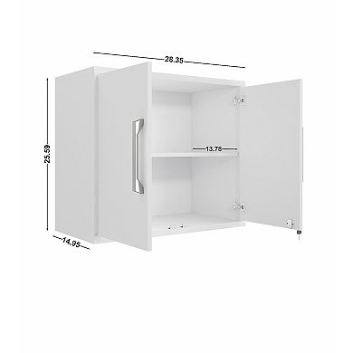 MANHATTAN COMFORT Eiffel 2-Piece Floating Garage Cabinet