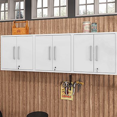 MANHATTAN COMFORT Eiffel 3-Piece Floating Garage Cabinet