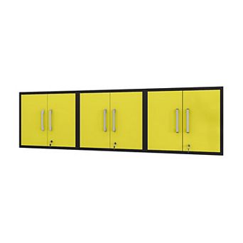 MANHATTAN COMFORT Eiffel 3 pc Floating Garage Cabinet