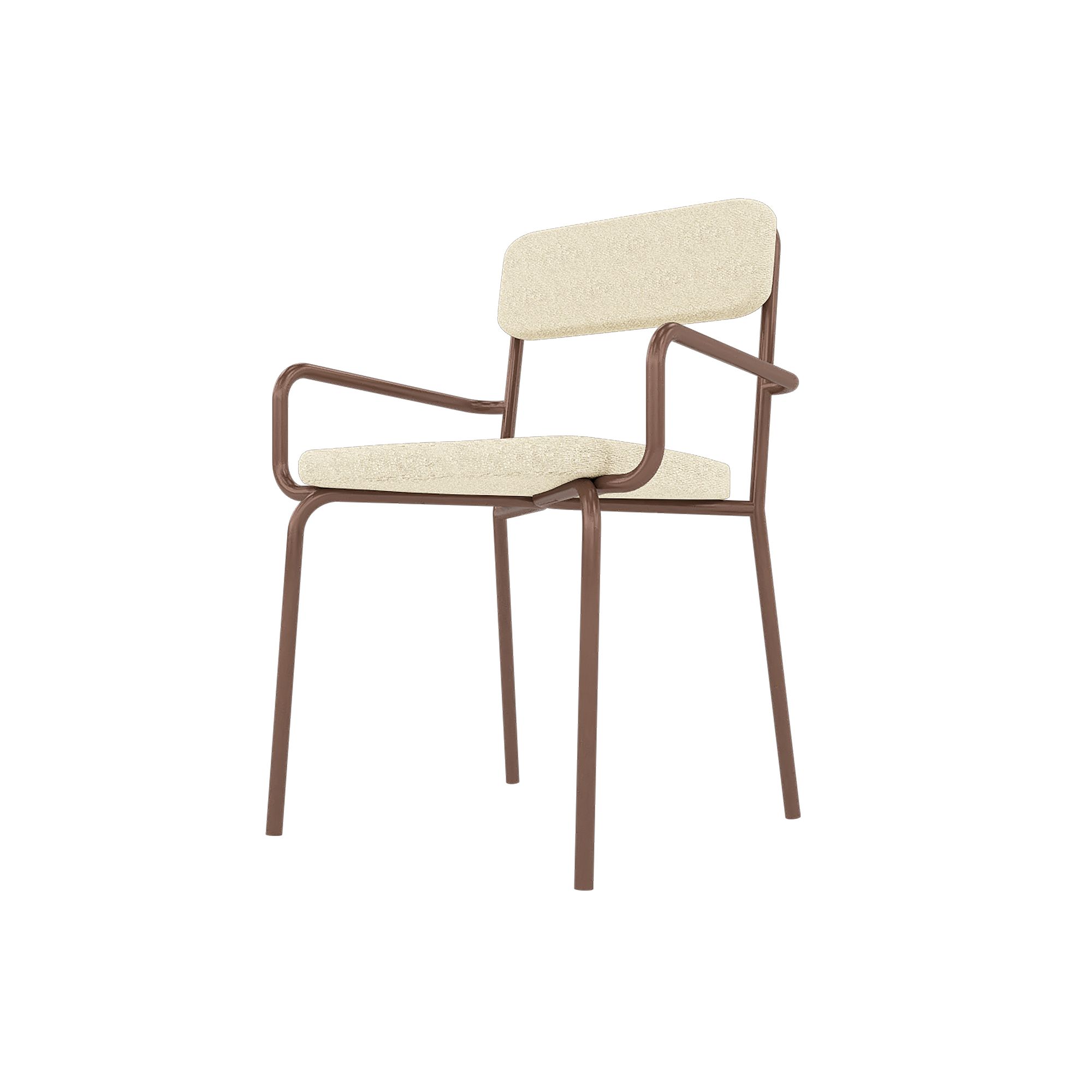 MANHATTAN COMFORT Whythe Dining Chair, Natural Linen Corten