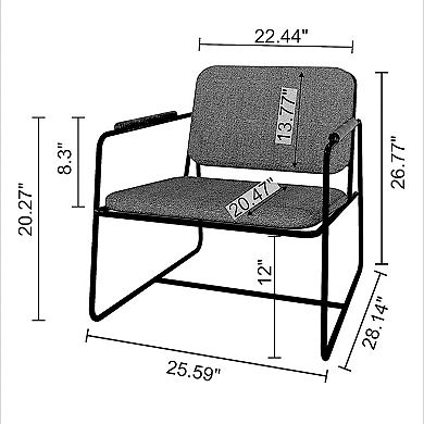 MANHATTAN COMFORT Whythe Upholstered Low Accent Chair