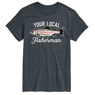 Big & Tall Your Local Fisherman Graphic Tee
