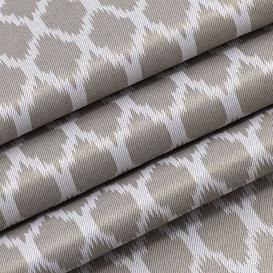 Kate Aurora 2 Pack Amari Contemporary Lattice Light Filtering Grommet Top Window Curtain Panels