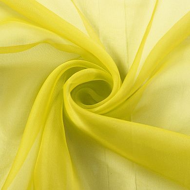 GoodGram Ultra Luxurious Elegant Sheer Grommet Single Curtain Panel