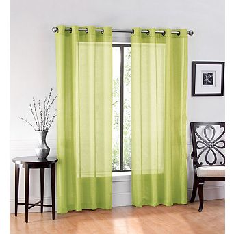 GoodGram Ultra Luxurious Elegant Sheer Grommet Single Curtain Panel