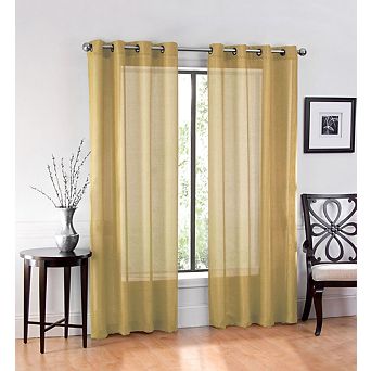 GoodGram Ultra Luxurious Elegant Sheer Grommet Single Curtain Panel