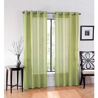 GoodGram Ultra Luxurious Elegant Sheer Grommet Single Curtain Panel