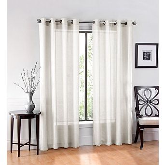 GoodGram Ultra Luxurious Elegant Sheer Grommet Single Curtain Panel