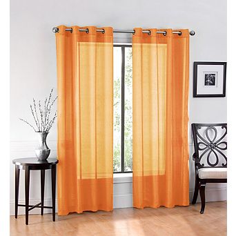GoodGram Ultra Luxurious Elegant Sheer Grommet Single Curtain Panel