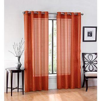 GoodGram Ultra Luxurious Elegant Sheer Grommet Single Curtain Panel