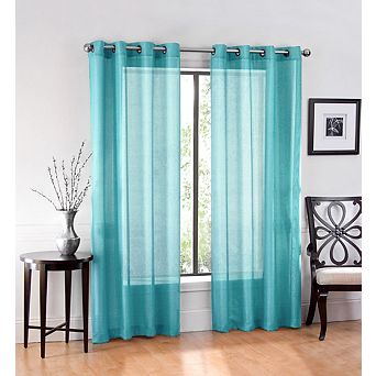 GoodGram Ultra Luxurious Elegant Sheer Grommet Single Curtain Panel
