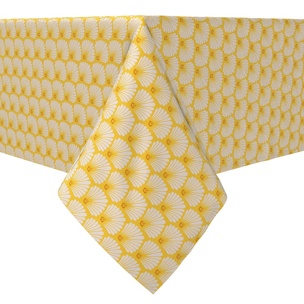 Rectangular Tablecloth, 100% Cotton, Abstract Shells