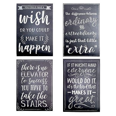 20 Pack Motivational Posters in Chalkboard Design, Inspirational Quotes, 13x19"