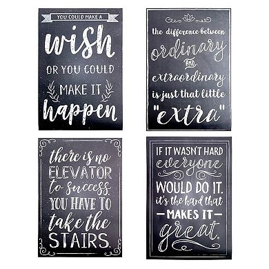 20 Pack Motivational Posters in Chalkboard Design, Inspirational Quotes for Teacher Supplies, Classroom Signs for Walls (13 x 19 In)