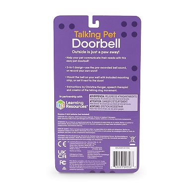 Hunger For Words Talking Pet Doorbell