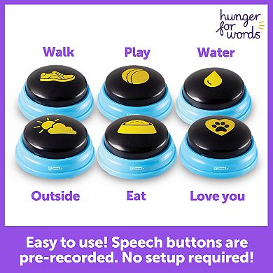 Hunger For Words Talking Pet Essential Words 6-piece Set