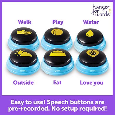 Hunger For Words Talking Pet Essential Words 6-piece Set 