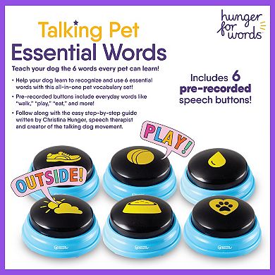 Hunger For Words Talking Pet Essential Words 6-piece Set