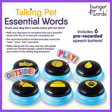 Hunger For Words Talking Pet Essential Words 6-piece Set 