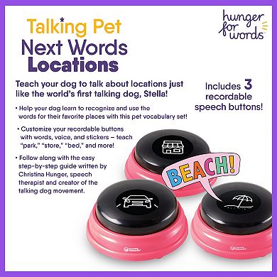 Hunger For Words Talking Pet Next Words Locations 3-piece Set