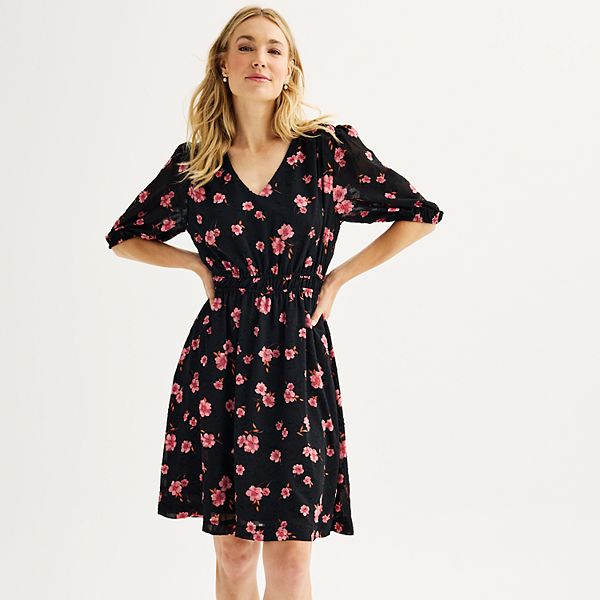 Women's Draper James Cinched Floral Mini Dress