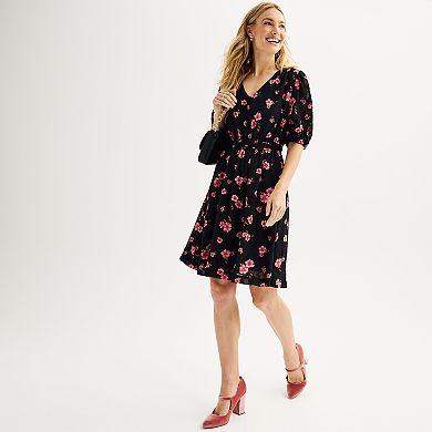 Women's Draper James Cinched Floral Mini Dress