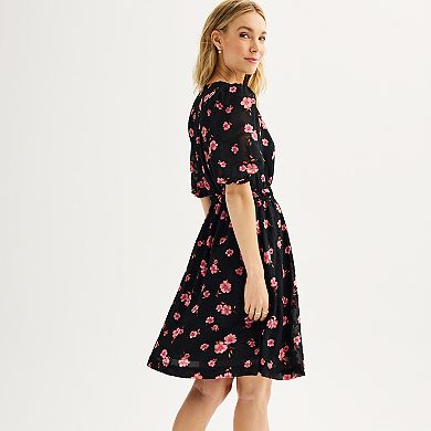 Women's Draper James Cinched Floral Mini Dress