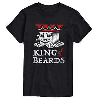 Big & Tall King of Beards Graphic Tee