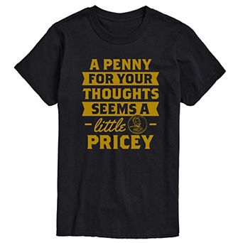 Big & Tall A Penny for Your Thoughts Graphic Tee